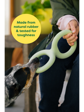 Load image into Gallery viewer, Tug Toy Green Rubber
