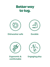 Load image into Gallery viewer, Tug Toy Green Rubber