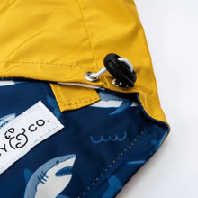 Load image into Gallery viewer, Shark Attack Reversible Raincoat - WAGSUP