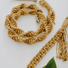 Load image into Gallery viewer, Macrame Dog Leash | Mustard - WAGSUP