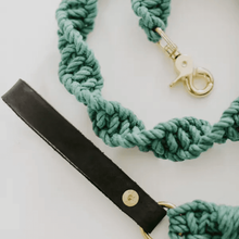 Load image into Gallery viewer, Macrame Dog Leash | Teal - WAGSUP