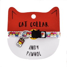 Load image into Gallery viewer, Andy Pawhol Artist Cat Collar