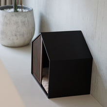 Load image into Gallery viewer, Black Wood Pet House