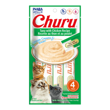 Load image into Gallery viewer, Churu Purees Cat Treats (Tuna & Chicken) 4 pack