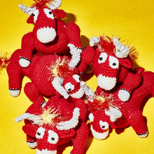 Load image into Gallery viewer, Hand Crochet Bull