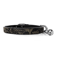 Load image into Gallery viewer, Iguania Kaki Leather Cat Collar (30cm)