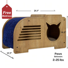 Load image into Gallery viewer, Mongo Natural Cat House with Scratching Carpet