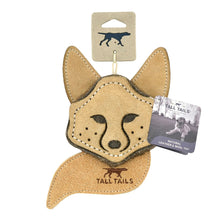 Load image into Gallery viewer, Natural Leather & Wool Scrappy Fox Toy 4"