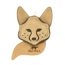 Load image into Gallery viewer, Natural Leather & Wool Scrappy Fox Toy 4"
