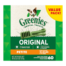 Load image into Gallery viewer, Original Dog Dental Treats Value Size Tub 36oz