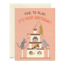 Load image into Gallery viewer, Playful Cats Birthday Card