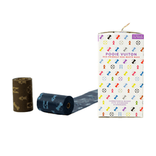 Load image into Gallery viewer, Pooie Vuiton 120 Plastic Free Poop Bags