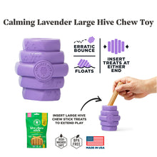 Load image into Gallery viewer, Scented Lavender Hive Chew for Large Dogs