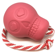 Load image into Gallery viewer, USA-K9 Skull Durable Rubber Chew Tug Toy