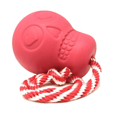 Load image into Gallery viewer, USA-K9 Skull Durable Rubber Chew Tug Toy