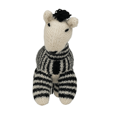 Load image into Gallery viewer, Hand Knit Zebra