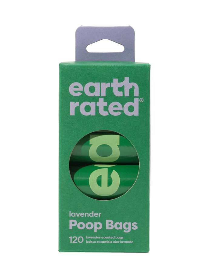 120 Poop Bags, 8 Refill Rolls | Unscented & Lavender Scented