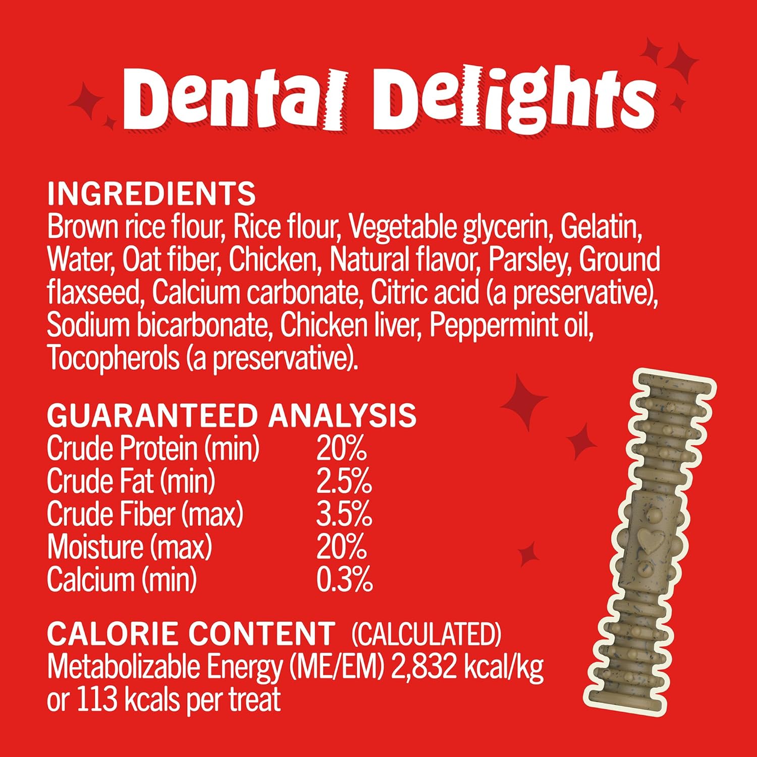 Load image into Gallery viewer, Dental Delights Chicken & Parsley Flavor 4-in1 Dental Treats for Dogs 5.5oz