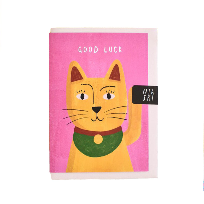 Good Luck Cat Card