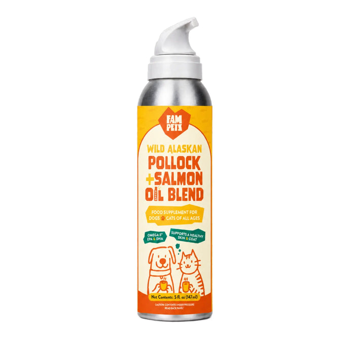 Omega-3 Fish Oil Spray Wild Alaskan Pollock & Salmon Oil for Dogs and Cats 5oz