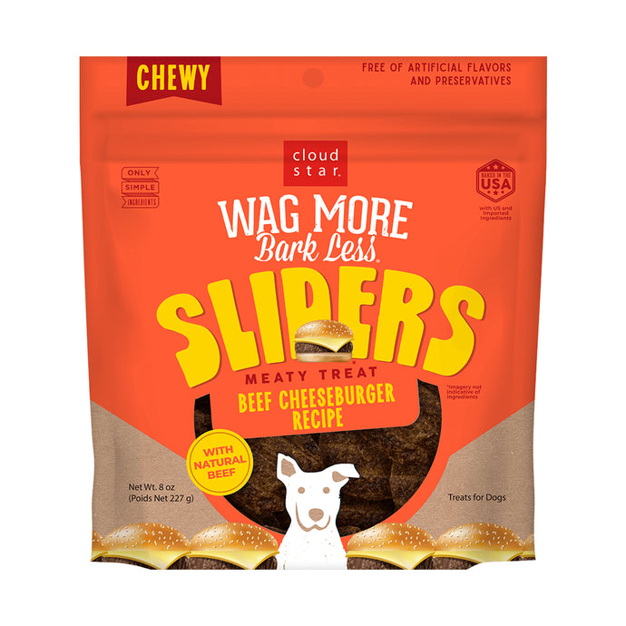 Sliders BBQ Beef Cheeseburger Recipe Dog Treat 8oz