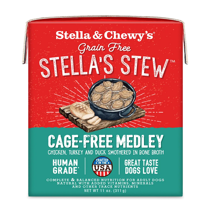 Stella's Stews Cage-Free Medley Wet Dog Food 11oz