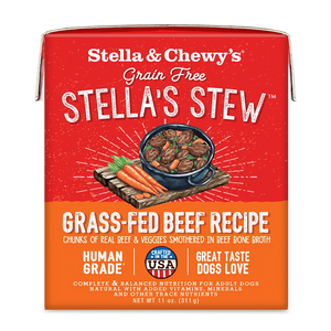 Stella's Stews Grass-Fed Beef Recipe Wet Dog Food 11oz