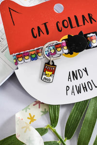 Andy Pawhol Artist Cat Collar