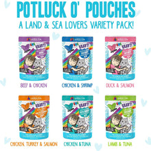 Load image into Gallery viewer, BFF OMG Potluck Variety Pack 12 x 2.8oz Pouch - WAGSUP

