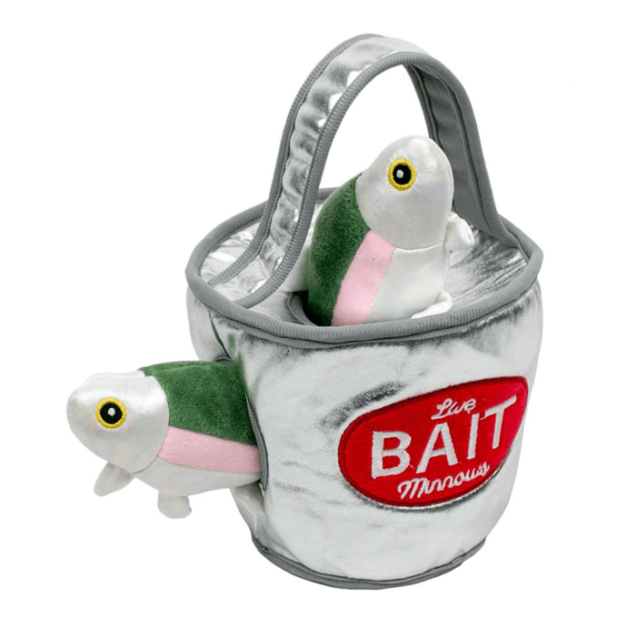 Bait Bucket with 2 in 1 Squeaky Hide & Seek Toy