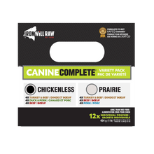 Load image into Gallery viewer, Canine Complete Chickenless Variety Pack 12lb
