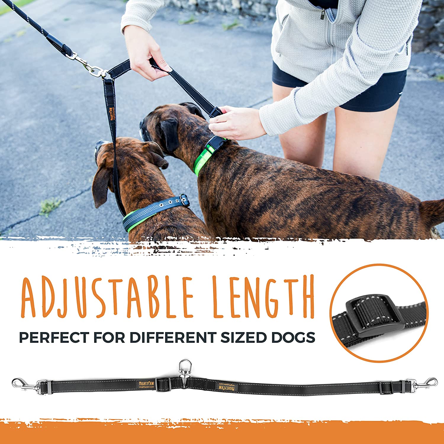 Double Dog Leash Rope Handle – WAGSUP