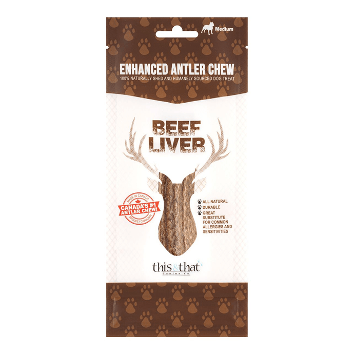 Enhanced Antler Chew Beef Liver