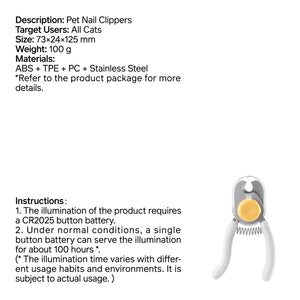 Pet Nail Clipper Visible for Newbies
