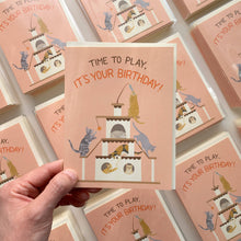 Load image into Gallery viewer, Playful Cats Birthday Card
