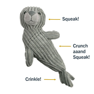 Plush Seal Crunch Toy 14"
