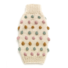 Load image into Gallery viewer, Pom Pom Knit Sweater Ivory
