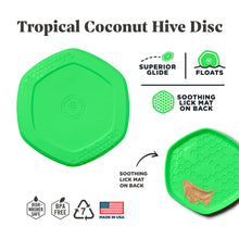 Load image into Gallery viewer, Scented Coconut Hive Disc Dog Toy
