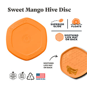 Scented Mango Hive Disc Dog Toy