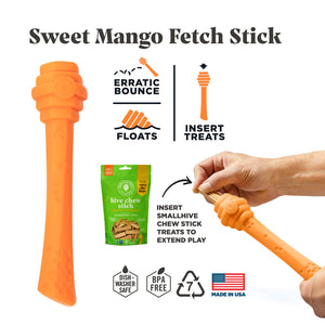 Scented Mango Hive Fetch Stick Dog Toy