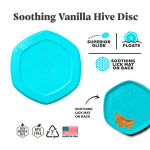 Scented Vanilla Hive Disc Dog Toy