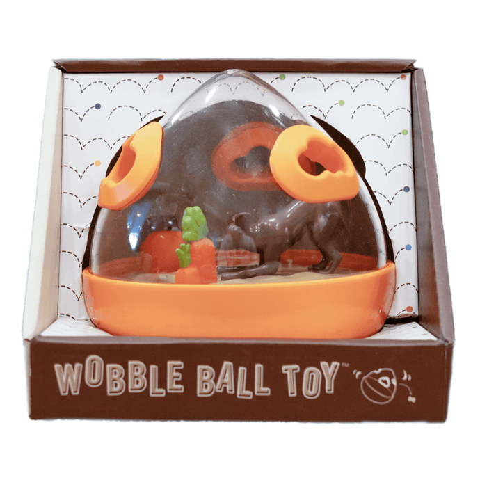 Wobble Ball 2.0 Enrichment Treat Toy (Orange)