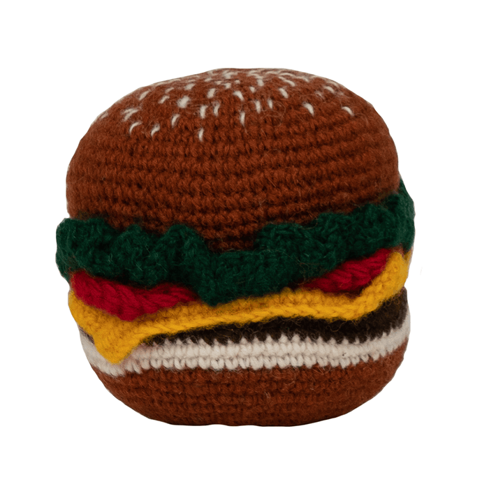 Hand Knit Hamburger